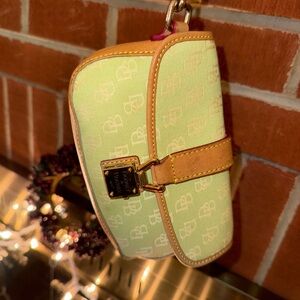 Dooney & Bourke Light Green and Tan Mini Bag